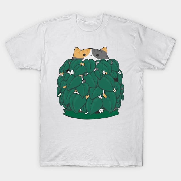 Cat Plant T-Shirt by IcyBubblegum